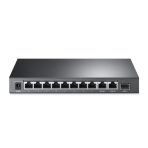 Switch TPLINK de escritorio Gigabit de 8 puertos a 10 / 100Mbps + 3 puertos con PoE + de 8 puertos COLOR Negro