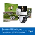 Cámara TAPO TPLINK de Vigilancia Wi-Fi para Exteriores con Visión Nocturna a Color y Detección IA Avanzada