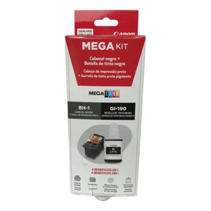KIT DE CABEZALES BH-1 CANON MAS BOTELLA GI-190 BLACK