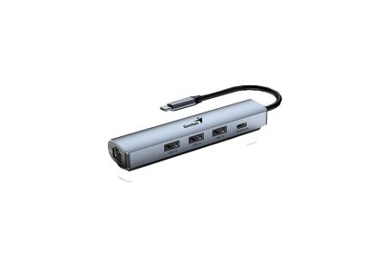 HUB 5 EN 1 DE USB 3.0 CON ETHERNET UH-545