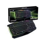 Teclado gamer GENIUS Gx, Iluminación led con 7 colores