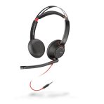 Poly Blackwire 5220 Stereo USB-C Headset +3.5mm Plug +USB-C/A Adapter