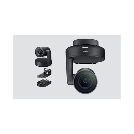 CAMARA PTZ RALLY Logitech Corporativo Ultra-HD Hasta 4K Zoom 15X HD USB 3.0 Compatible Win-Mac Tecnología RightSense Enfoque Automático Garantía 2Años-NEGRO