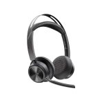 Poly Voyager Focus 2 Microsoft Teams Certified USB-C-C Headset +USB-C/A Adapter +Charging Stand No localization