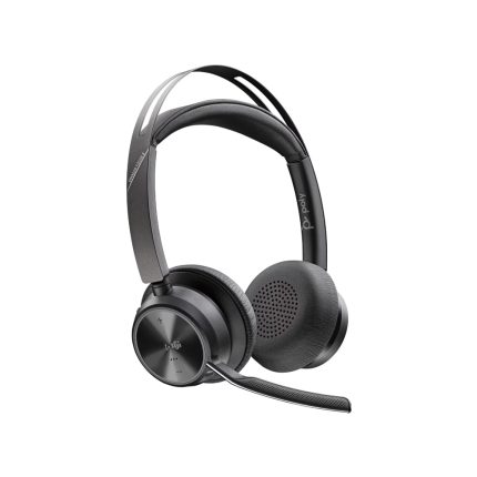 Poly Voyager Focus 2 Microsoft Teams Certified USB-C-C Headset +USB-C/A Adapter +Charging Stand No localization