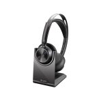 Poly Voyager Focus 2 Microsoft Teams Certified USB-C-C Headset +USB-C/A Adapter +Charging Stand No localization