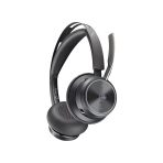 Poly Voyager Focus 2 Microsoft Teams Certified USB-C-C Headset +USB-C/A Adapter +Charging Stand No localization
