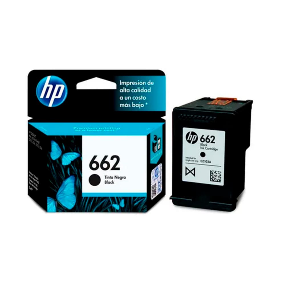 Cartucho Hp Negro 662 Cartucho Hp Negro 662