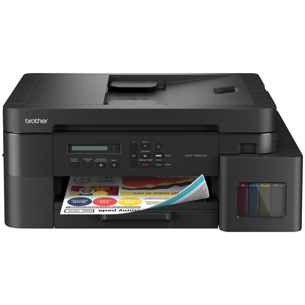 Impresora Brother T830DW Multifunci/Wi-fi /Neg 17ppm, color 16ppm/ USB 2.0/Duplex/ADF/Ethernet Impresora Brother T830DW Multifunci/Wi-fi /Neg 17ppm, color 16ppm/ USB 2.0/Duplex/ADF/Ethernet
