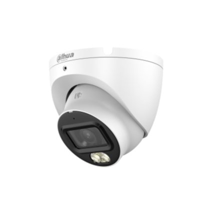 Cámara Análoga Tipo Domo de 5MP Smart dual light/Lente fijo 2.8MM/IR 30m/LED DWDR 3DNR/Con Audio /IP67 Metal
