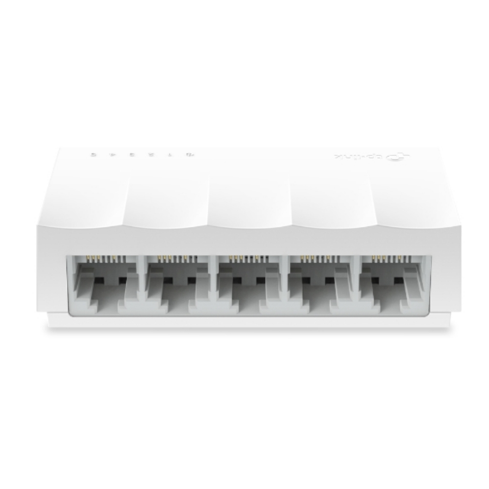 Switch TPLINK de Escritorio de 5 Puertos 10/100M RJ45 Caja de Plástico COLOR Blanco Switch TPLINK de Escritorio de 5 Puertos 10/100M RJ45 Caja de Plástico COLOR Blanco
