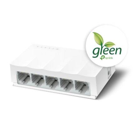 Switch TPLINK de Escritorio de 5 Puertos 10/100M RJ45 Caja de Plástico COLOR Blanco