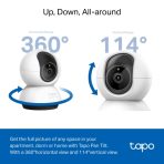 Cámara TPLINK de Vigilancia Wi-Fi de 360 Grados con Vista 2K 4MP y Detección IA Avanzada