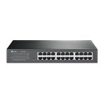Switch TPLINK administrable de escritorio 24 puertos 10/100/1000 COLOR Negro
