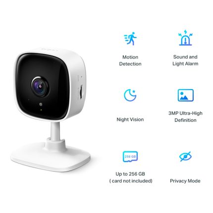 Camara Tapo TPLINK 3MP Video 2K Fija
