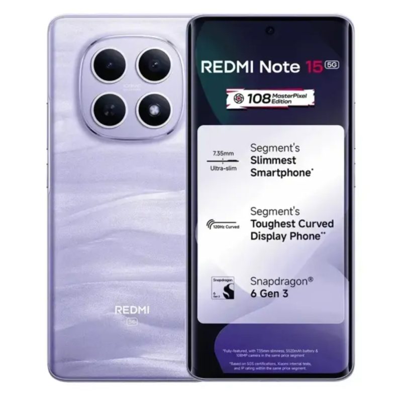Celular Xiaomi Redmi Note 15 Pro 5G Mist Purple 8GB RAM 256GBB