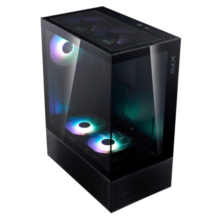 XPG VALOR AIR PLUS, Negro, ATX Torre Media, 3.5incx2, I/O: USBx2, HD Audiox1, Resetx1, Powerx1, Ventilador ARGB: (Frontalx3, Traserox1), 2 Años Garantía