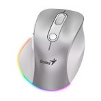 Mouse Genius ERGO 9000S Pro mini Recargable Plata