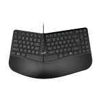 Teclado Alámbrico Ergonómico Genius Ergo KB-700 Color Negro