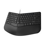 Teclado Alámbrico Ergonómico Genius Ergo KB-700 Color Negro