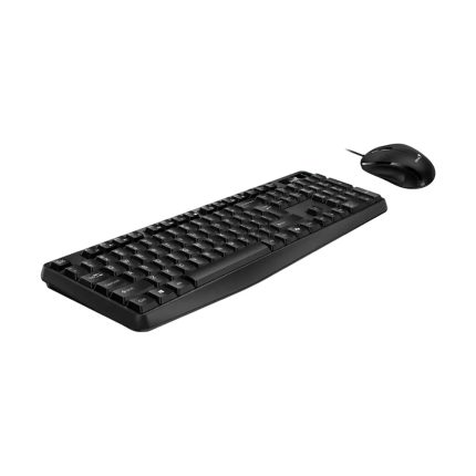 Combo Teclado + Mouse Alámbricos Genius KM-170 Color Negro