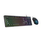 Combo Teclado + Mouse Alámbricos Gamer Genius Scorpion KM-GX3 Color Negro