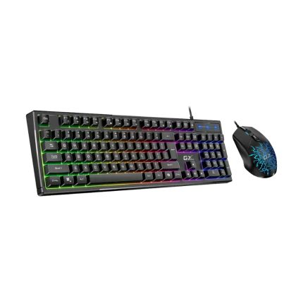 Combo Teclado + Mouse Alámbricos Gamer Genius Scorpion KM-GX3 Color Negro