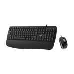 Combo Teclado + Mouse Alámbricos Genius KM-123 Color Negro