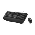 Combo Teclado + Mouse Alámbricos Genius KM-123 Color Negro