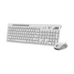 Combo Teclado + Mouse Inalámbricos Genius SlimStar 8230 Color Blanco