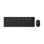 Combo Teclado + Mouse Inalámbricos Genius SlimStar 8230 Color Negro