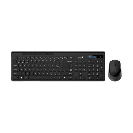 Combo Teclado + Mouse Inalámbricos Genius SlimStar 8230 Color Negro
