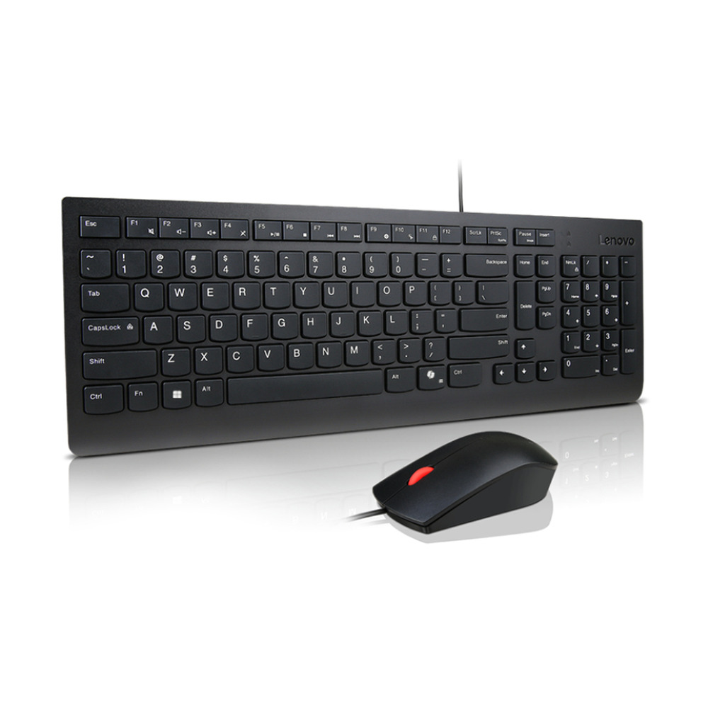 Combo Teclado + Mouse Alámbricos Lenovo Essential Color Negro Combo Teclado + Mouse Alámbricos Lenovo Essential Color Negro
