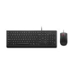 Combo Teclado + Mouse Alámbricos Lenovo Essential Color Negro