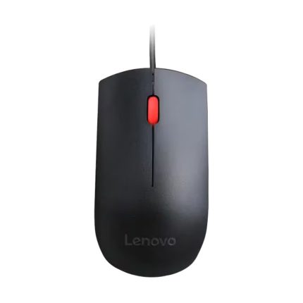 Mouse Alámbrico Lenovo Essential Color Negro