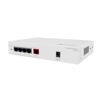 Router HUAWEI eKitEngine AR280 (1*2.5GE WAN, 4*GE LAN, 41W PoE+, con 1 adaptador AC, sin ventilador)