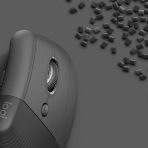 Mouse Inalámbrico Ergonómico Logitech Lift Color Grafito