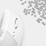 Mouse Inalámbrico Ergonómico Logitech Lift Color Blanco