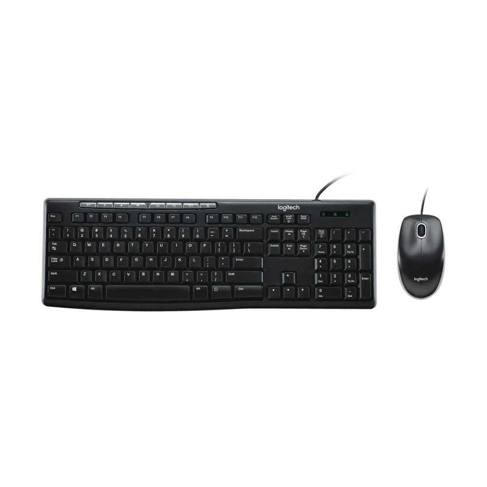Combo teclado mouse Logitech MK200 Español Negro Combo teclado mouse Logitech MK200 Español Negro
