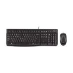 Combo Teclado + Mouse Alámbricos Logitech MK120 Color Negro