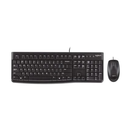 Combo Teclado + Mouse Alámbricos Logitech MK120 Color Negro