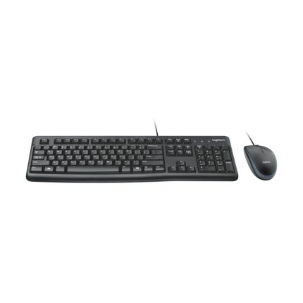 Combo Teclado + Mouse Alámbricos Logitech MK120 Color Negro