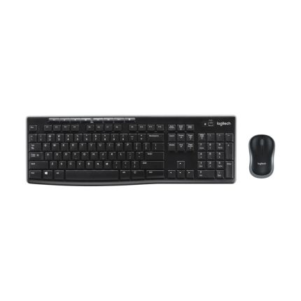 Combo Teclado + Mouse Inalámbricos Logitech MK270 Color Negro