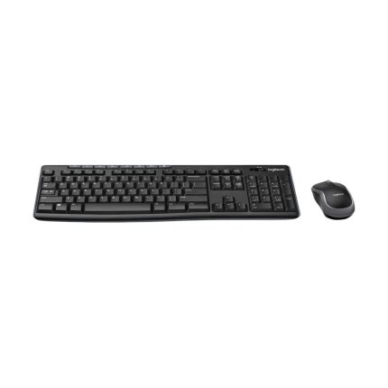 Combo Teclado + Mouse Inalámbricos Logitech MK270 Color Negro