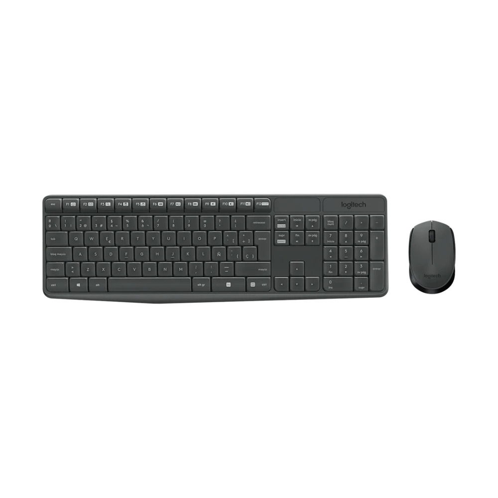 Combo Teclado + Mouse Inalámbricos Logitech MK235 Color Gris Combo Teclado + Mouse Inalámbricos Logitech MK235 Color Gris