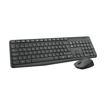 Combo Teclado + Mouse Inalámbricos Logitech MK235 Color Gris