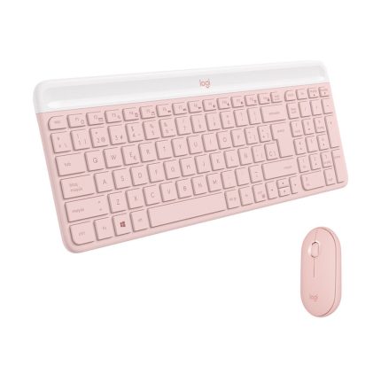 Combo Teclado + Mouse Inalámbricos Logitech MK470 Color Rosa