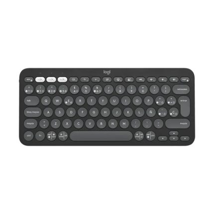 Teclado Inalámbrico Logitech Pebble Keys 2 K380s Color Grafito