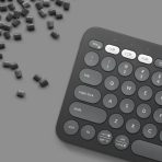 Teclado Inalámbrico Logitech Pebble Keys 2 K380s Color Grafito