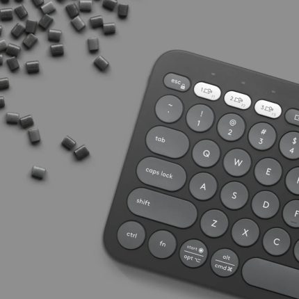 Teclado Inalámbrico Logitech Pebble Keys 2 K380s Color Grafito